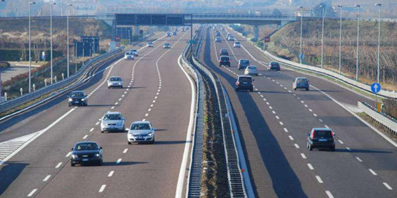 New free highways this year in Spain.
